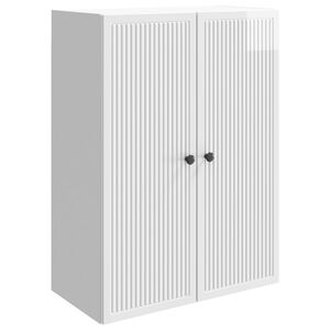 vidaXL Fali szekr&eacute;ny Magasf&eacute;nyű Feh&eacute;r 66 x 34,5 x 90 cm Szerelt Fa
