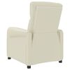 vidaXL krémszínű műbőr masszázsfotel