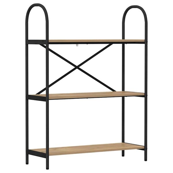 vidaXL K&ouml;nyvespolc Artisan t&ouml;lgy 80 x 30 x 109 cm Faanyag