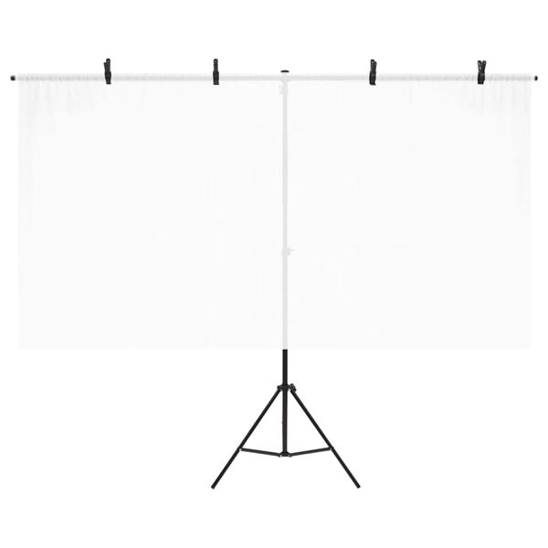 vidaXL fekete h&aacute;tt&eacute;r &aacute;llv&aacute;ny T-alak&uacute; 201x60x(70-200) cm