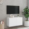 vidaXL feh&eacute;r falra szerelhető TV-szekr&eacute;ny 80 x 30 x 41 cm