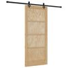 vidaXL Cs&uacute;sz&oacute; ajt&oacute; ORKDAL 86 x 198,5 cm T&ouml;m&ouml;r Fenyőfa Term&eacute;szetes