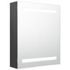 vidaXL sz&uuml;rke LED-es t&uuml;kr&ouml;s f&uuml;rdőszobaszekr&eacute;ny 50 x 14 x 60 cm