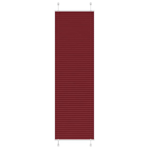 vidaXL plisz&iacute;rozott redőny Bordeaux piros 60x200 cm Sz&ouml;vetsz&eacute;less&eacute;g