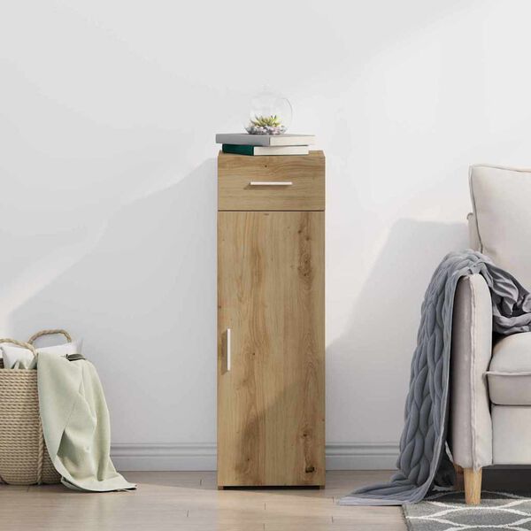 vidaXL Sz&eacute;f fi&oacute;kkal Artisan t&ouml;lgy 30 x 42,5 x 93 cm