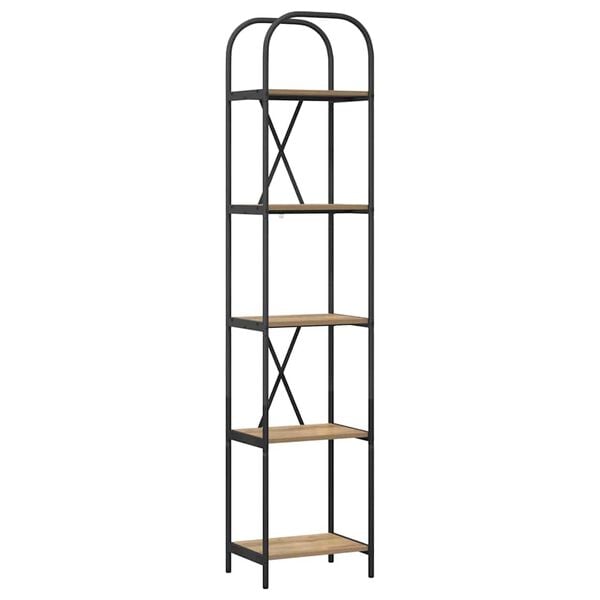 vidaXL K&ouml;nyvespolc Artisan t&ouml;lgy 40 x 30 x 183 cm Faanyag