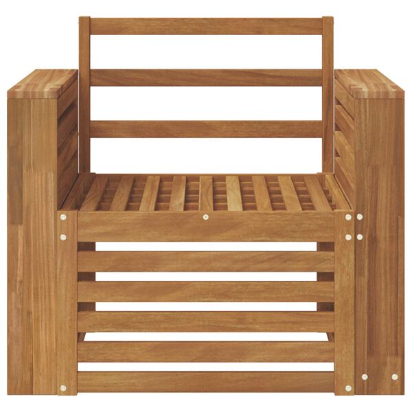 vidaXL K&uuml;lt&eacute;ri kanap&eacute; szett Term&eacute;szetes 79 x 63 x 73 cm T&ouml;m&ouml;r Ak&aacute;cfa