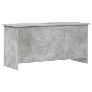 vidaXL T&aacute;rol&oacute;doboz t&aacute;rol&oacute;val Betonsz&uuml;rke 100 x 40 x 50 cm Szerelt Fa