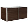 vidaXL barna kerti magas&aacute;gy&aacute;s horganyzott ac&eacute;lb&oacute;l 160 x 80 x 77 cm