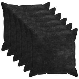 vidaXL P&aacute;rna huzat 6 db HOUTEN Antracitsz&uuml;rke 80 x 80 cm