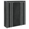vidaXL fekete sz&ouml;vet ruh&aacute;sszekr&eacute;ny t&aacute;rol&oacute;rekeszekkel 45x150x176 cm