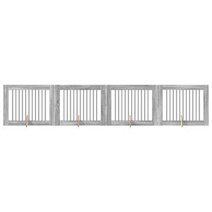 vidaXL Kutyaker&iacute;t&eacute;s &aacute;llv&aacute;nyokkal 4 pcs Sz&uuml;rke Sonoma 100 x 80 cm