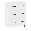 vidaXL Fi&oacute;kos szekr&eacute;ny Feh&eacute;r 66 x 34,5 x 89,5 cm Szerelt Fa