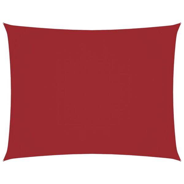 vidaXL piros t&eacute;glalap alak&uacute; oxford-sz&ouml;vet napvitorla 4 x 5 m