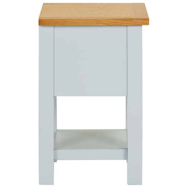 vidaXL tömör tölgyfa éjjeliszekrény 36 x 30 x 47 cm