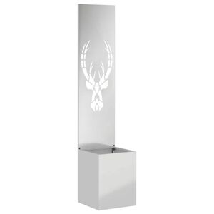 vidaXL Kertv&eacute;dő v&aacute;szon Ez&uuml;st 32 x 32 x 150 cm Horganyzott ac&eacute;l