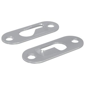 vidaXL Kulcslyuk Akaszt&oacute; 2 db Ez&uuml;st 45 x 16 x 3.5 mm Vas