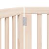vidaXL &ouml;sszecsukhat&oacute; kutyakapu 3 panelből, 150 cm, ny&aacute;rfa