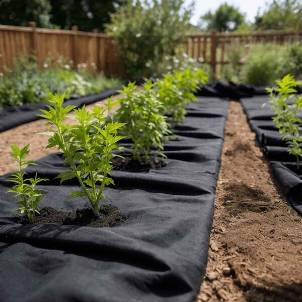 vidaXL fekete poli&eacute;szter sz&aacute;l geotext&iacute;lia talajtakar&oacute; 1 x 10 m