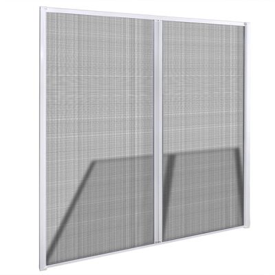 Fehér csúszó szúnyogháló kétszárnyú ajtókhoz 215 x 215 cm