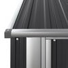vidaXL antracitszürke horganyzott acél kerti fészer 180,5x97x209,5 cm