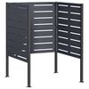 vidaXL Kuk&aacute;sl&aacute;da k&eacute;pernyő 85 x 85 x 113 cm Ac&eacute;l Antracitsz&uuml;rke