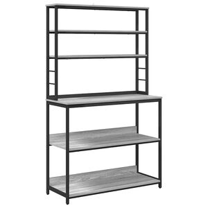vidaXL Konyhai polc 5 szintes 100 x 40 x 168 cm Szerelt Fa