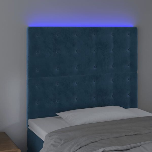 vidaXL s&ouml;t&eacute;tk&eacute;k b&aacute;rsony LED-es fejt&aacute;mla 100x5x118/128 cm