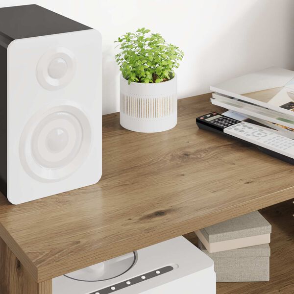 vidaXL TV szekr&eacute;ny Artisan t&ouml;lgy 80 x 35 x 40 cm Faanyag