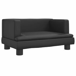 vidaXL fekete műbőr kutya&aacute;gy 60 x 40 x 30 cm