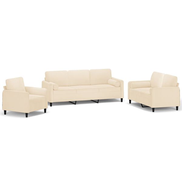 vidaXL 3 r&eacute;szes kr&eacute;msz&iacute;nű b&aacute;rsony &uuml;lőgarnit&uacute;ra d&iacute;szp&aacute;rn&aacute;kkal