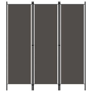 vidaXL antracitsz&uuml;rke 3 paneles parav&aacute;n 150 x 180 cm