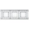 vidaXL Gabion emelt &aacute;gy Ez&uuml;st 150 x 50 x 80 cm Horganyzott ac&eacute;l
