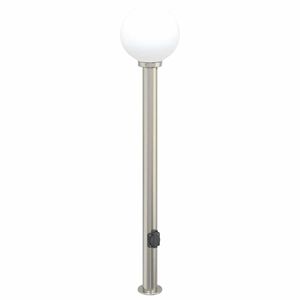 vidaXL 120 cm rozsdamentes ac&eacute;l oszlopl&aacute;mpa konnektorral IP44