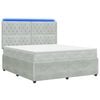 vidaXL LED Boxspring &Aacute;gy Mattal Vil&aacute;gossz&uuml;rke 180 x 200 cm B&aacute;rsony