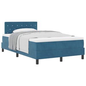 vidaXL Boxrug&oacute;s &aacute;gy matracmal S&ouml;t&eacute;t k&eacute;k 120 x 190 cm B&aacute;rsony