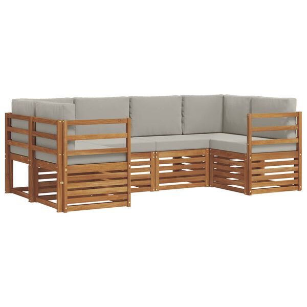 vidaXL &Uuml;lőgarnit&uacute;r&aacute;k 6 pcs Term&eacute;szetes &eacute;s Vil&aacute;gossz&uuml;rke T&ouml;m&ouml;r Ak&aacute;cfa