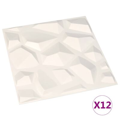 vidaXL 12 darab 3D fali panel 0,5 x 0,5 m 3 m²