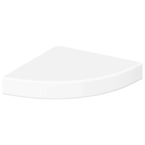 vidaXL &uacute;sz&oacute; sarokpolc magasf&eacute;nyű feh&eacute;r MDF 25 x 25 x 3,8 cm