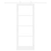 vidaXL Csúszó ajtó ORKDAL Fehér és fekete 78 x 202 cm