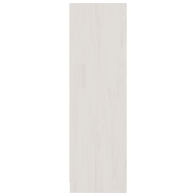 vidaXL fehér tömör fenyőfa könyvszekrény 70 x 33 x 110 cm