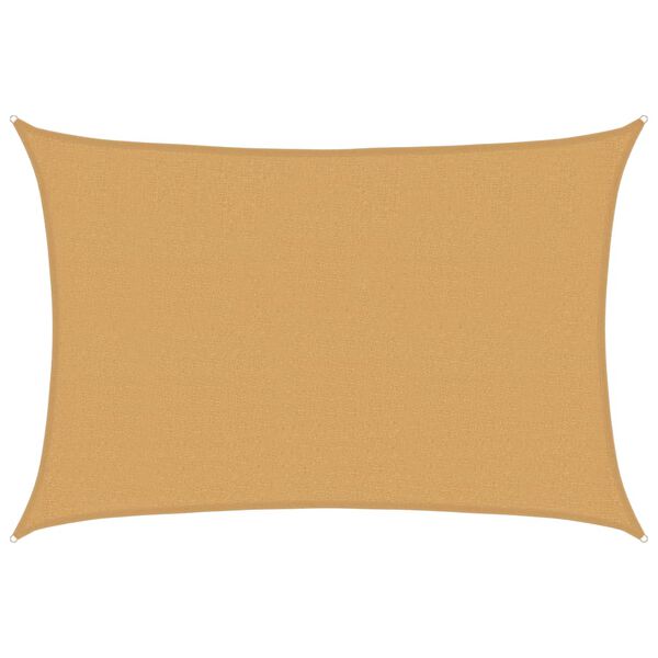 vidaXL homoksz&iacute;nű n&eacute;gysz&ouml;gletű HDPE napvitorla 160 g/m&sup2; 2,5x3,5 m