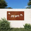 vidaXL mad&aacute;rmint&aacute;s corten ac&eacute;l kerti fald&iacute;sz 105 x 55 cm