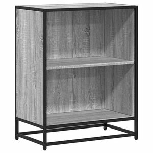 vidaXL sz&uuml;rke sonoma sz&iacute;nű szerelt fa k&ouml;nyvszekr&eacute;ny 60x35x76 cm