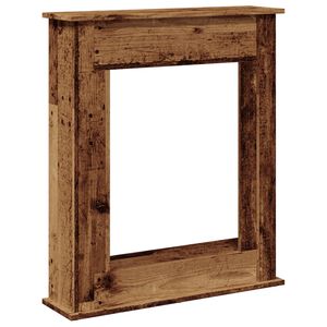 vidaXL antik fa sz&iacute;nű szerelt fa kandall&oacute;burkolat 75 x 20 x 87,5 cm