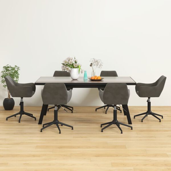 vidaXL 6 db s&ouml;t&eacute;tsz&uuml;rke b&aacute;rsony forg&oacute; &eacute;tkezősz&eacute;k