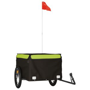 vidaXL fekete-z&ouml;ld vas ker&eacute;kp&aacute;r-ut&aacute;nfut&oacute; 45 kg