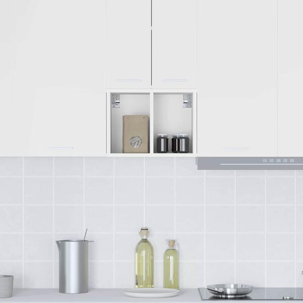 vidaXL F&uuml;ggő szekr&eacute;ny t&aacute;rol&oacute;val Feh&eacute;r 30 x 29,5 x 40 cm Faanyag