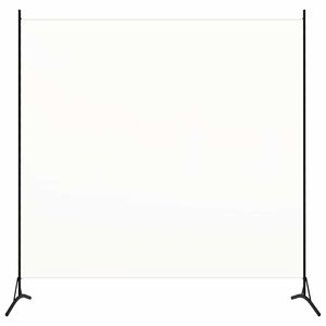 vidaXL feh&eacute;r 1 paneles sz&ouml;vet parav&aacute;n 175 x 180 cm