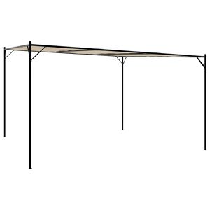 vidaXL b&eacute;zs sz&ouml;vet &eacute;s ac&eacute;l pavilon 4 x 4 m 180 g/m&sup2;
